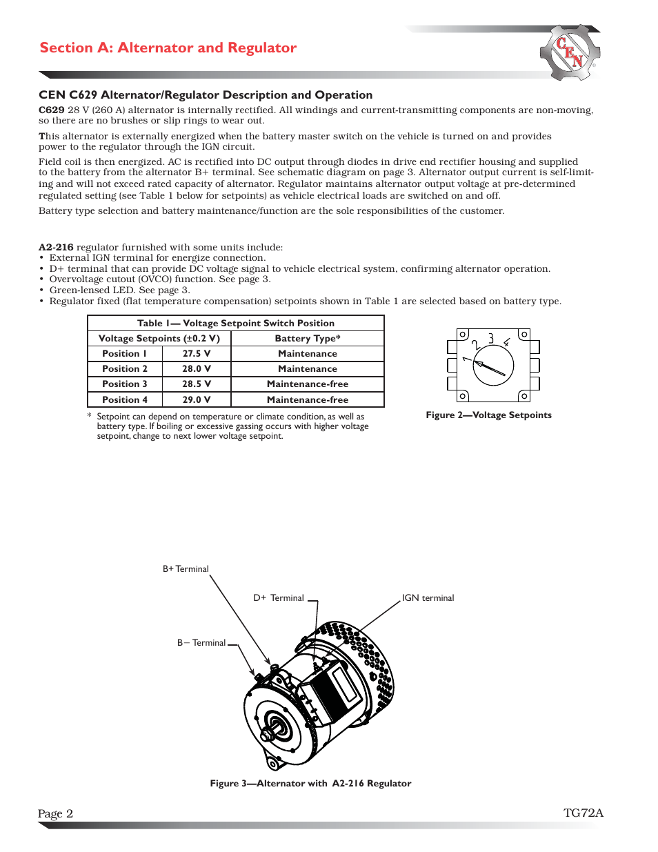 C.E. Niehoff & Co. C629 Troubleshooting Guides User Manual | Page 2 / 4