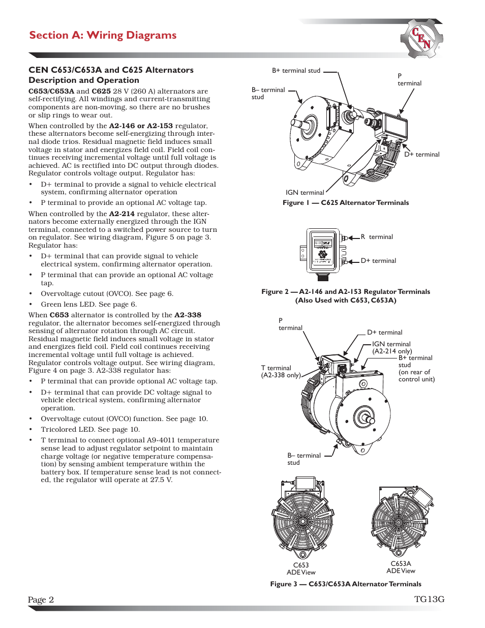 C.E. Niehoff & Co. C653/C653A/C625 Troubleshooting Guides User Manual | Page 2 / 11