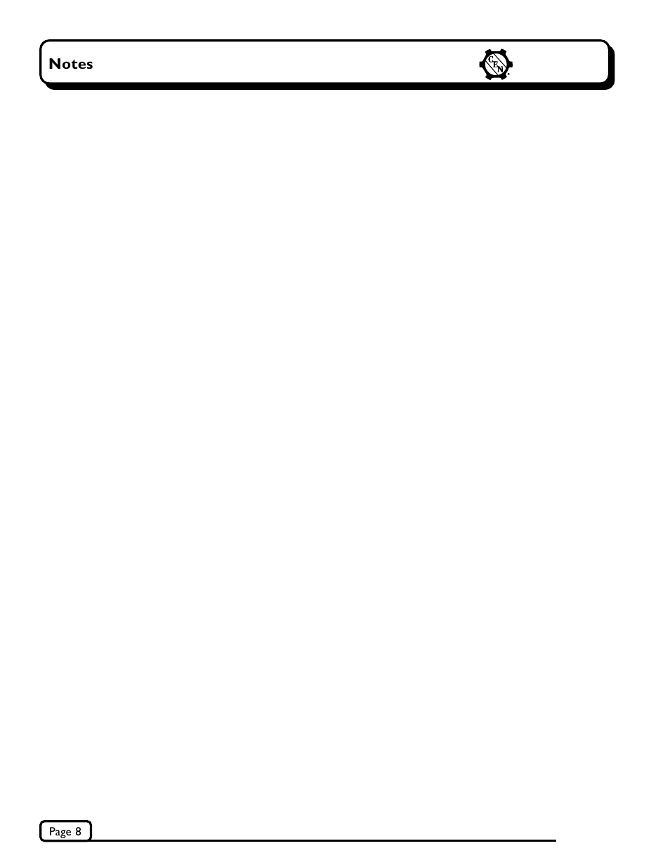 C.E. Niehoff & Co. C715/C716 Troubleshooting Guides User Manual | Page 8 / 8