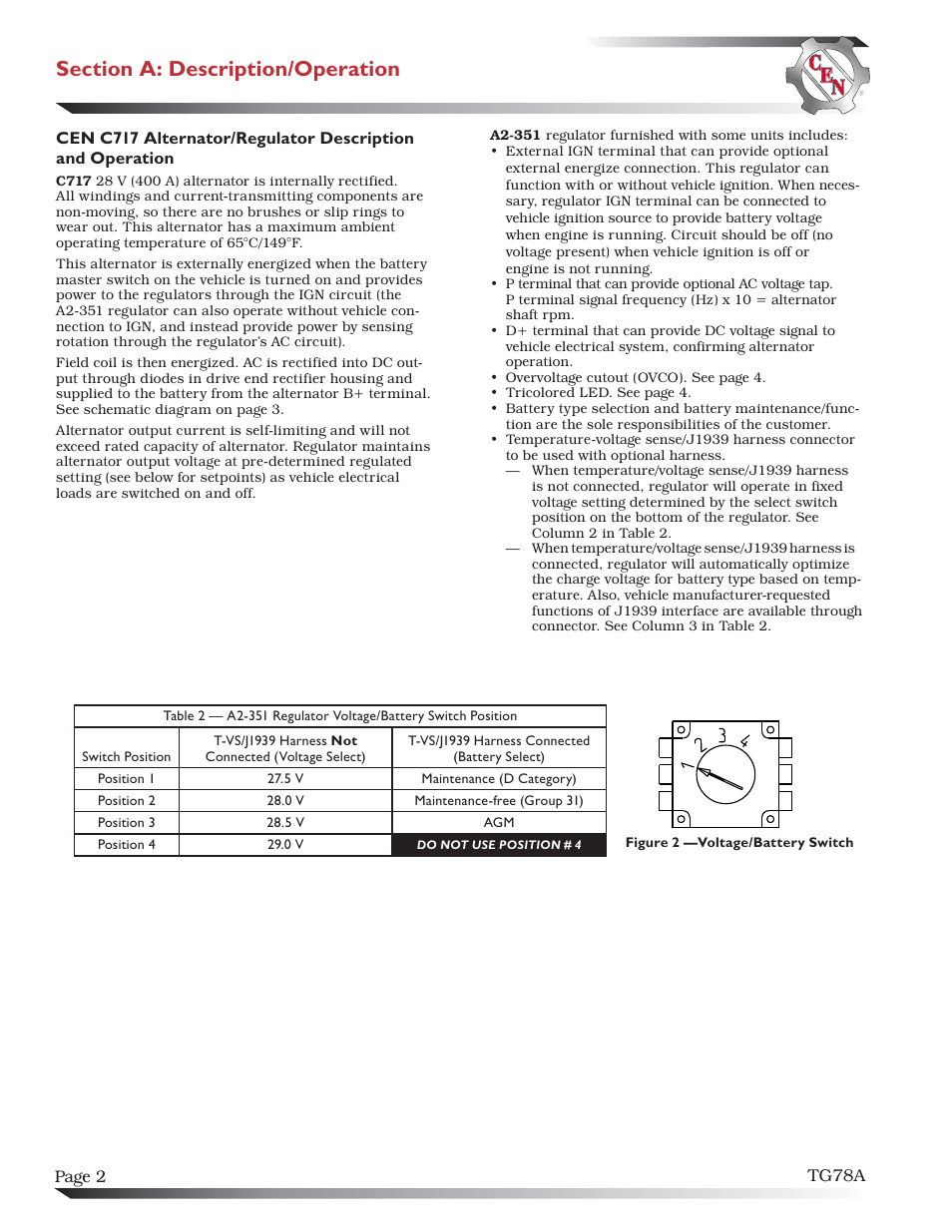 C.E. Niehoff & Co. C717 Troubleshooting Guides User Manual | Page 2 / 5