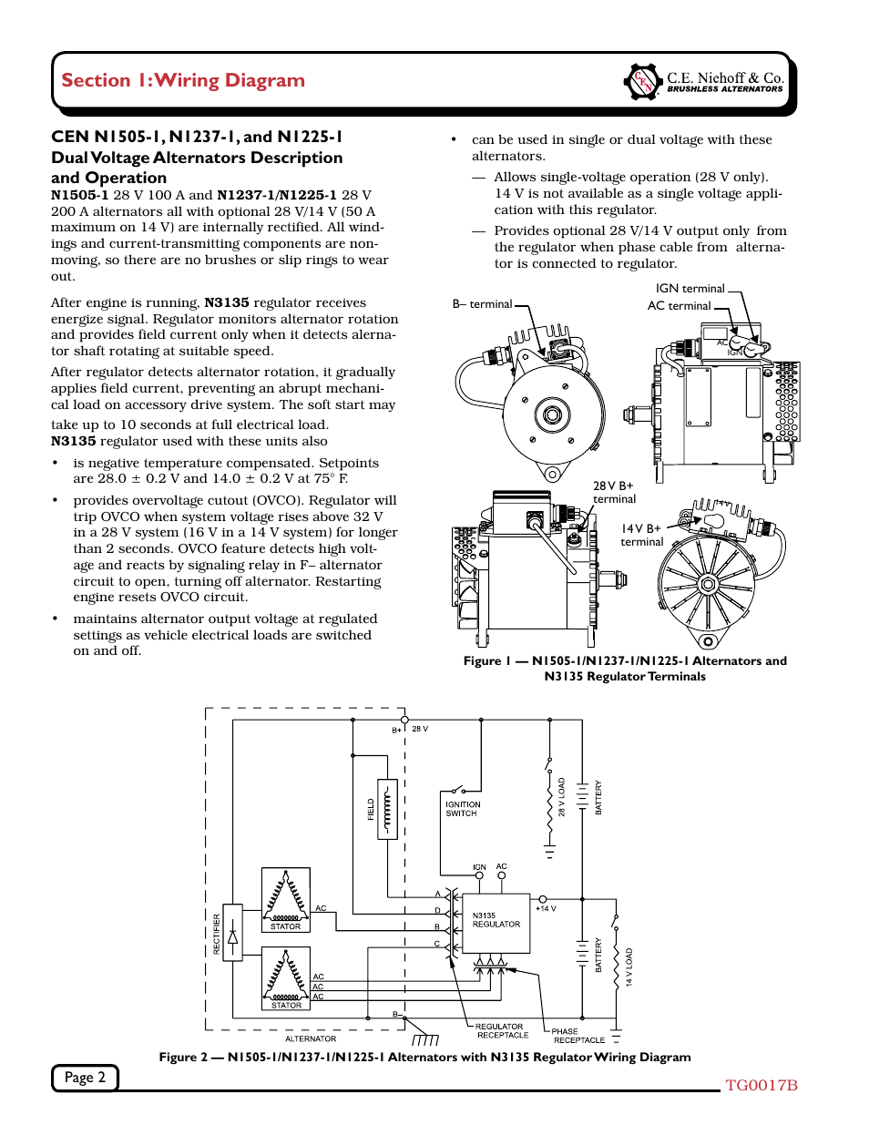 C.E. Niehoff & Co. N1225-1/N1237-1/N1505-1 Troubleshooting Guides User Manual | Page 2 / 8