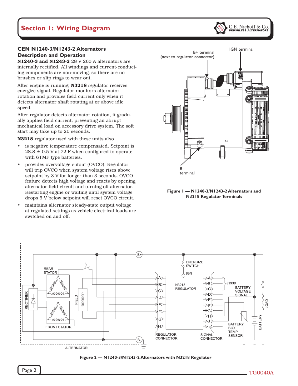 C.E. Niehoff & Co. N1240-3/N1243-2 Troubleshooting Guides User Manual | Page 2 / 8