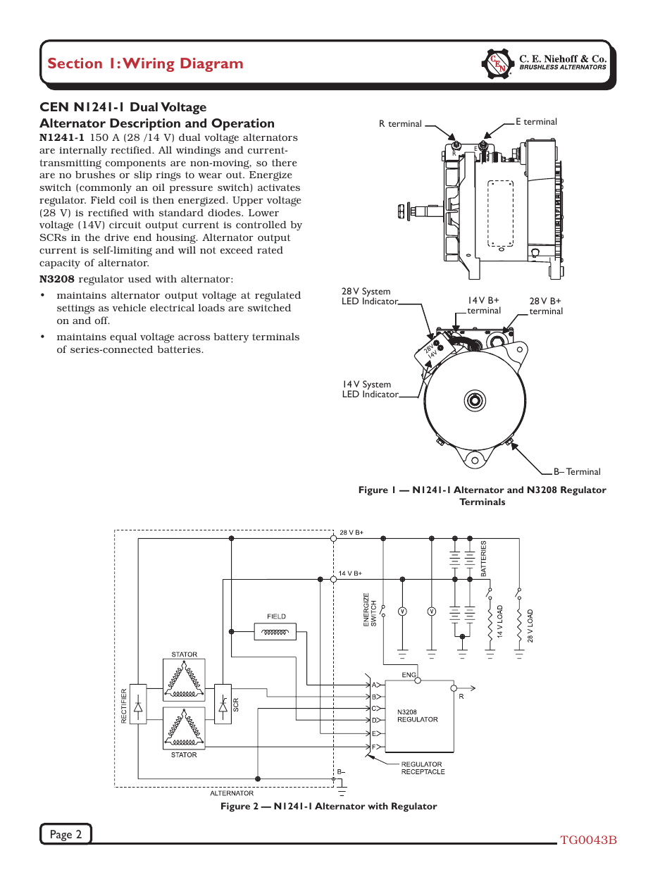 C.E. Niehoff & Co. N1241-1 Troubleshooting Guides User Manual | Page 2 / 8