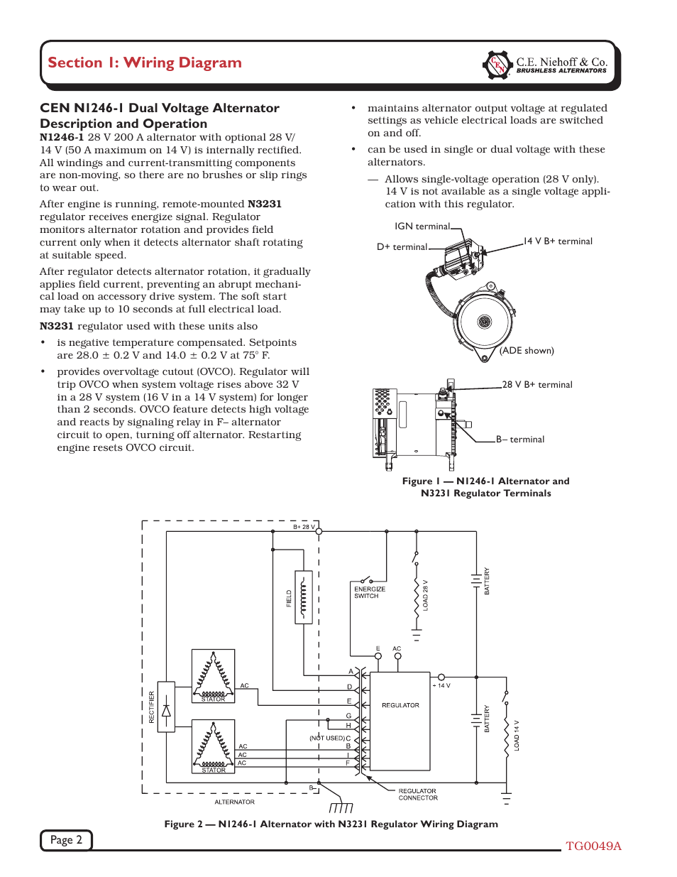 C.E. Niehoff & Co. N1246-1 Troubleshooting Guides User Manual | Page 2 / 8