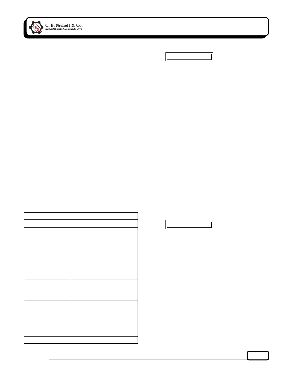 D. basic troubleshooting, C. preliminary check-out, A. tools and equipment for job | B. identification record, Caution | C.E. Niehoff & Co. N1506-1 Troubleshooting Guides User Manual | Page 3 / 8