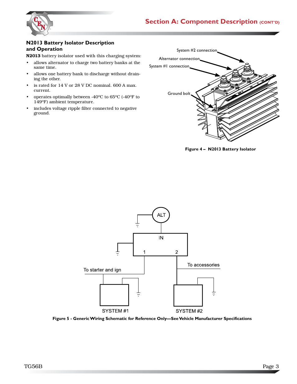 C.E. Niehoff & Co. N1607/N1611/N3215B/N2013 Troubleshooting Guides User Manual | Page 3 / 6