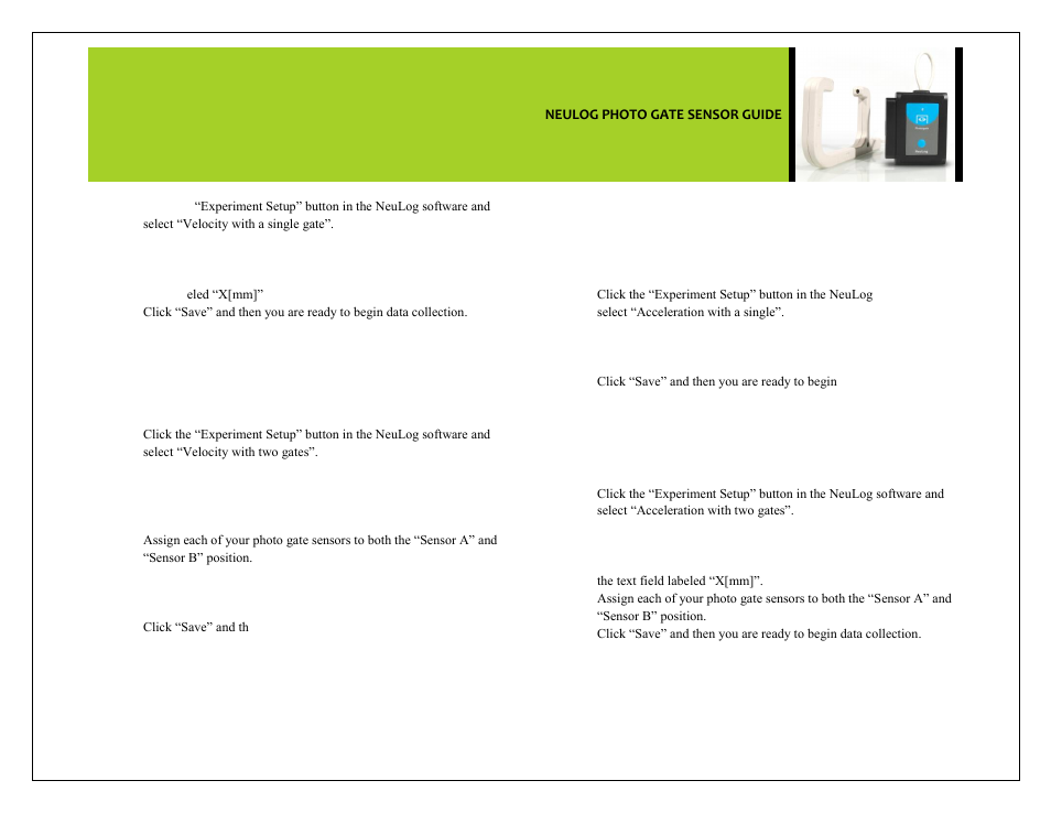 Carolina NeuLog Photo Gate User Manual | Page 2 / 8