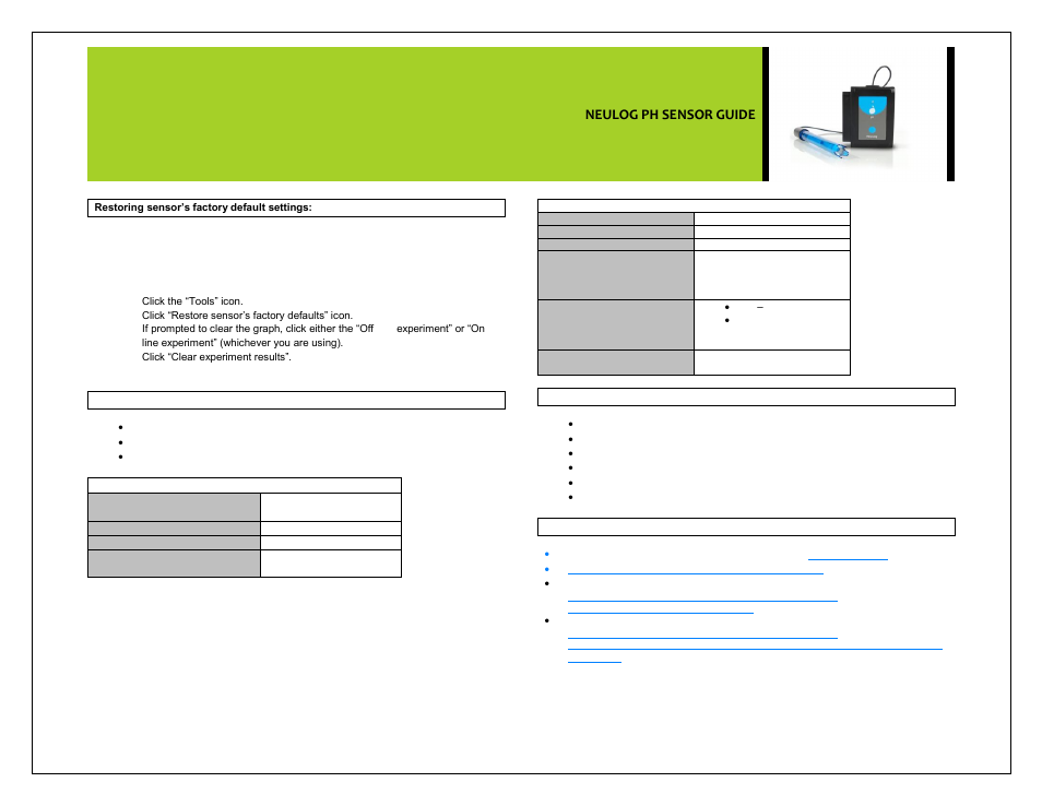 Neulog ph sensor guide | Carolina NeuLog pH User Manual | Page 4 / 5