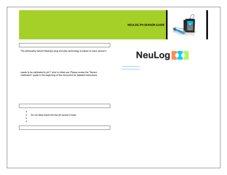 Neulog ph sensor guide | Carolina NeuLog pH User Manual | Page 5 / 5