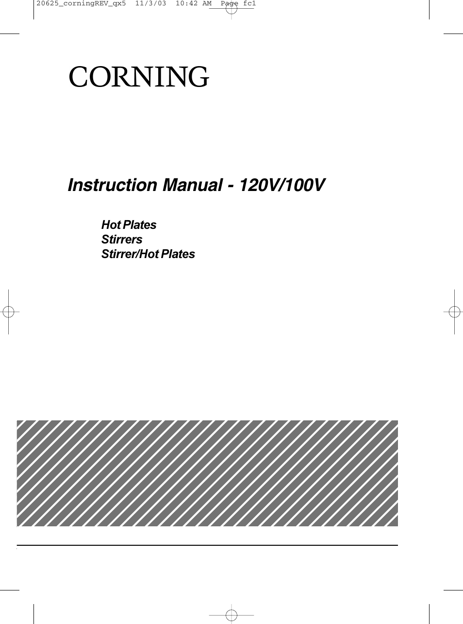 Carolina Corning Hot Plate Stirrer 120 V User Manual | 14 pages