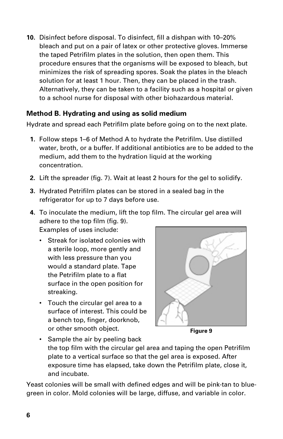 Carolina 3M Petrifilm Yeast & Molds Count Plates User Manual | Page 6 / 8