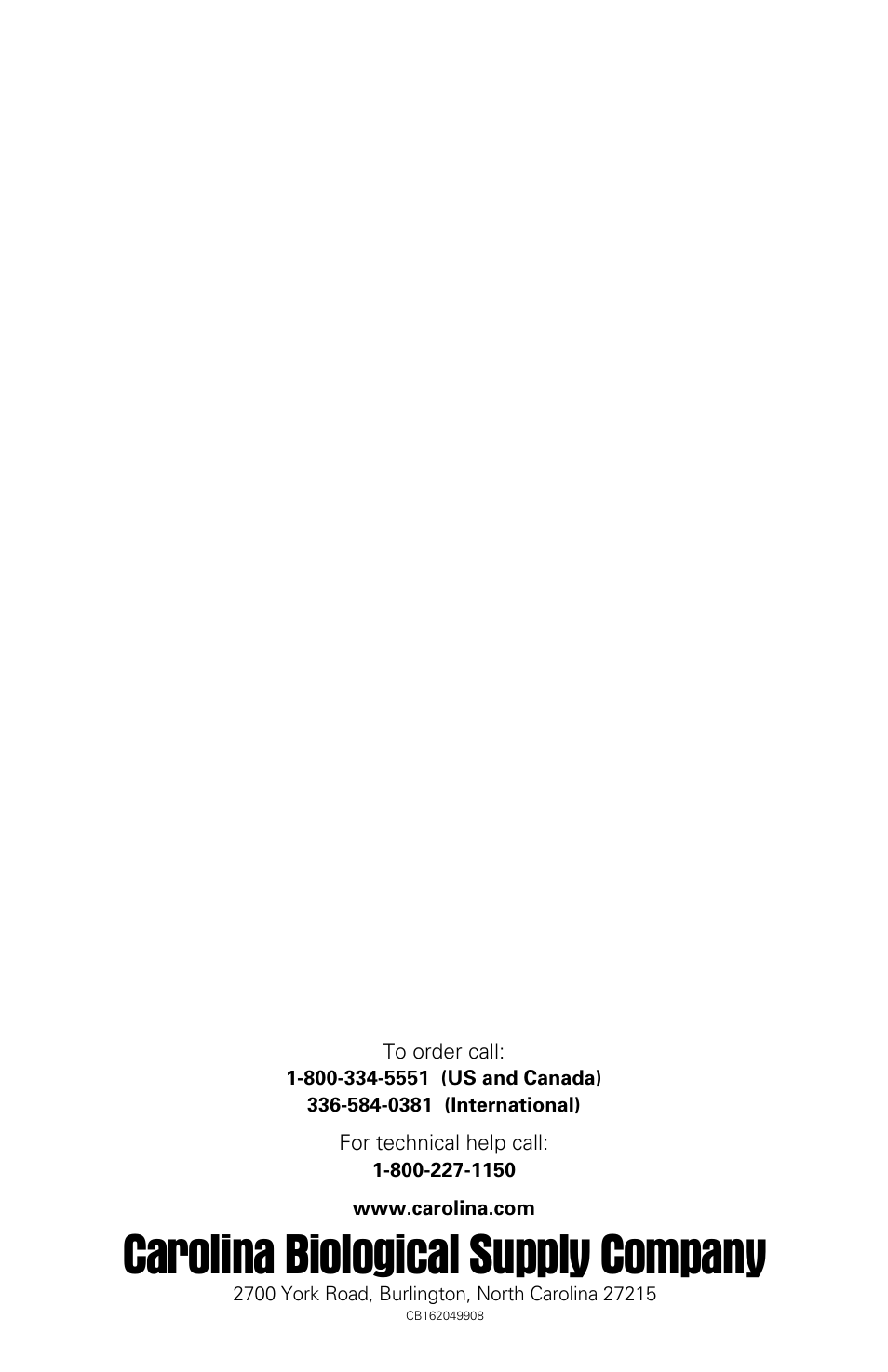 Carolina biological supply company | Carolina 3M Petrifilm Enterobacteriaceae Count Plates User Manual | Page 12 / 12