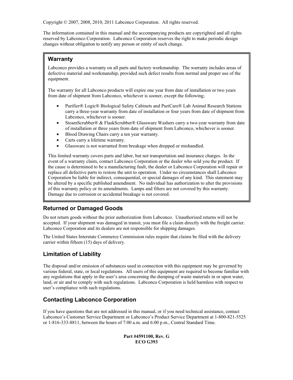 Carolina 44003,44004,44203,44204 Series SteamScrubber & FlaskScrubber Glassware Washers User Manual | Page 2 / 72