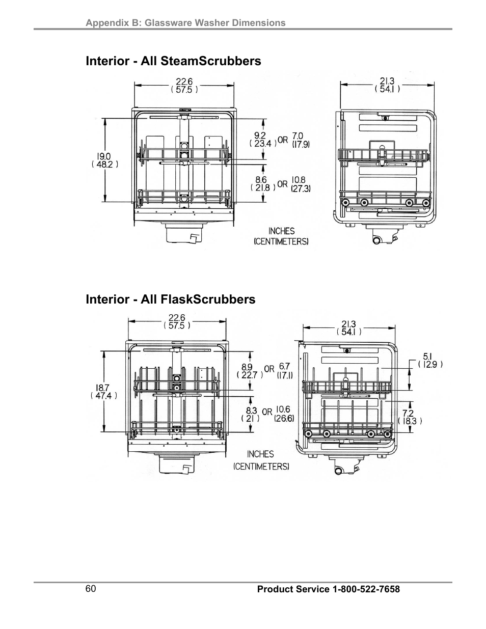 Carolina 44003,44004,44203,44204 Series SteamScrubber & FlaskScrubber Glassware Washers User Manual | Page 64 / 72