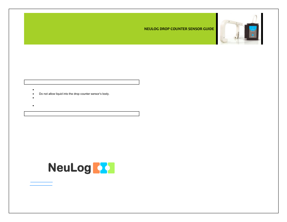 Carolina NeuLog Drop Counter User Manual | Page 4 / 4