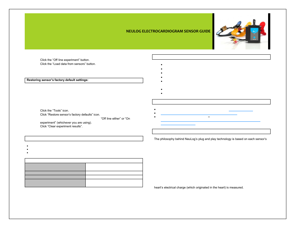 Neulog electrocardiogram sensor guide | Carolina NeuLog Electrocardiogram (ECG) User Manual | Page 4 / 5