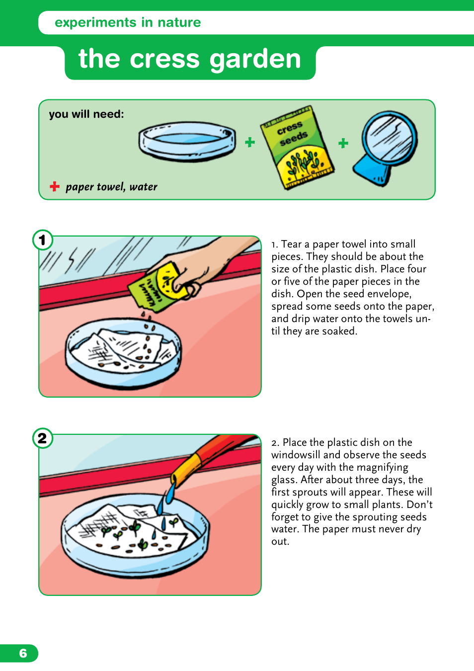 The cress garden | Carolina Stepping Into Science User Manual | Page 4 / 5