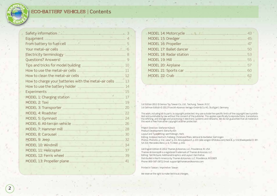Carolina Eco Battery Vehicles User Manual | 7 pages