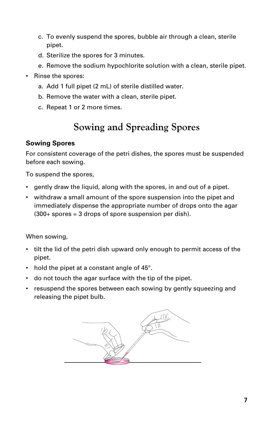 Sowing and spreading spores | Carolina C-FERN Spores User Manual | Page 7 / 8
