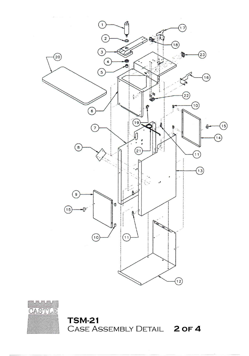 Castle TSM-21 Serial 61064 and lower (Mead) Operator Manual User Manual | Page 30 / 36