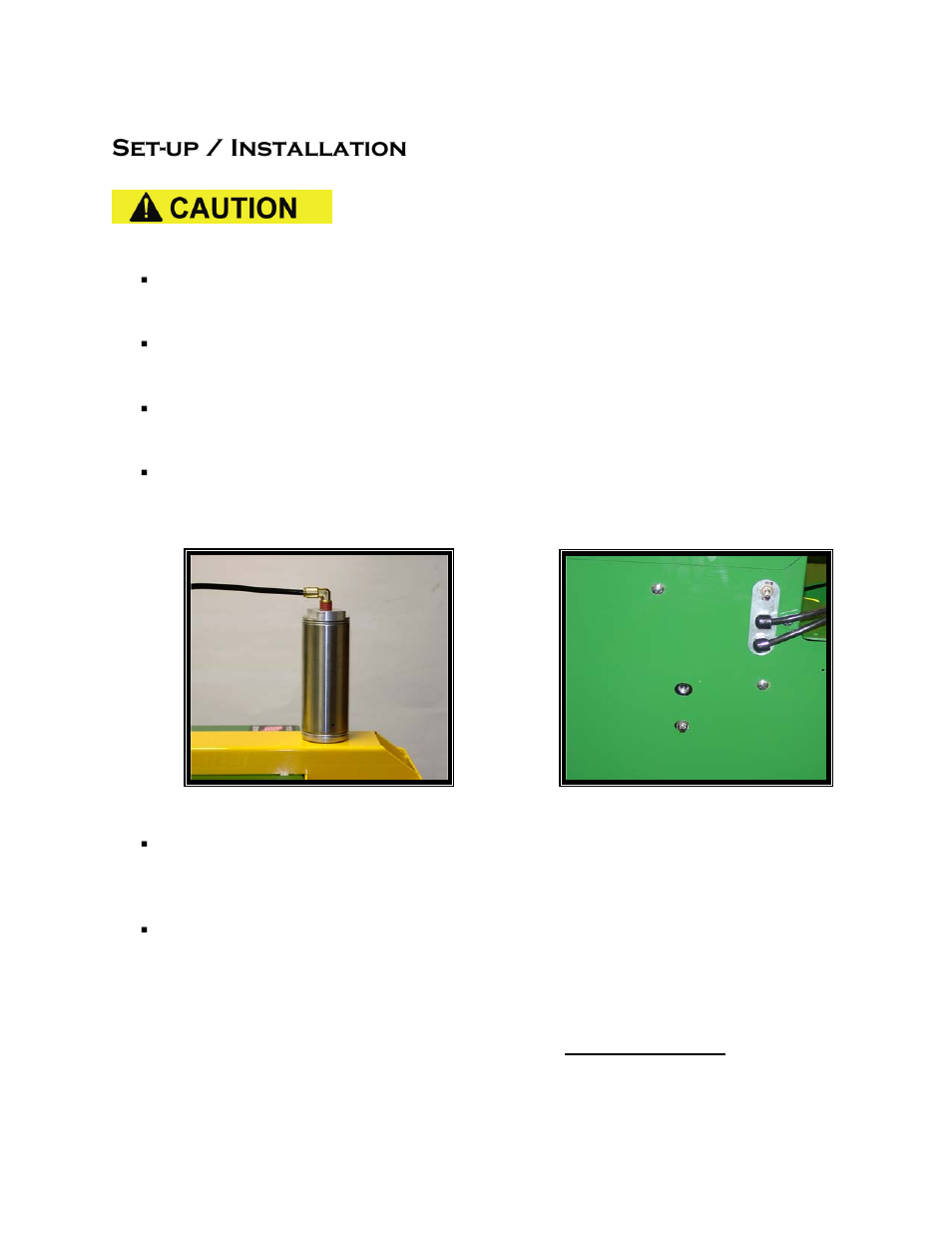 Set-up / installation, Important | Castle TSM-21 Serial 61076 to 64233 (Parker) Operator Manual User Manual | Page 11 / 36