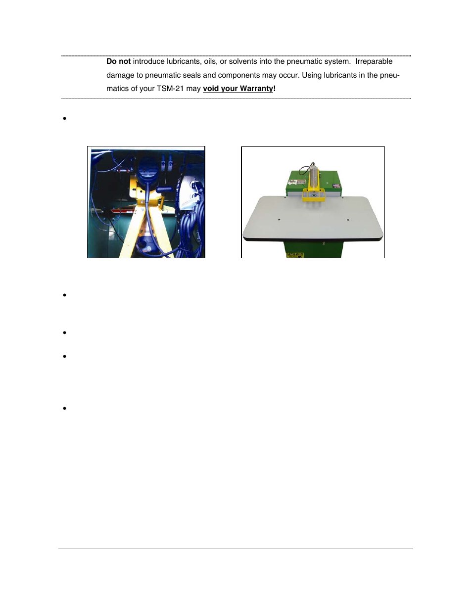 Castle TSM-21 Serial 64234 and above (Bosch) Operator Manual User Manual | Page 13 / 41