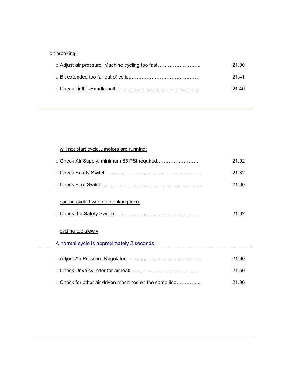 4 overall machine operation and pocket adjustment, Verall, Achine | Peration and, Ocket, Djustment | Castle TSM-21 Diagnostic Manual User Manual | Page 14 / 63
