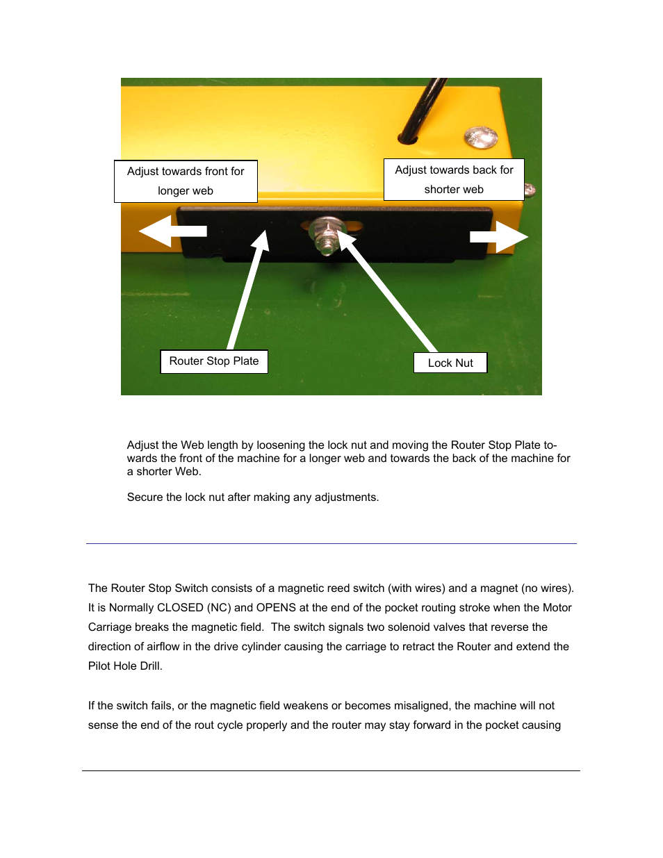 9 router stop switch (nc) 21.22, Outer, Witch | Castle TSM-21 Diagnostic Manual User Manual | Page 27 / 63