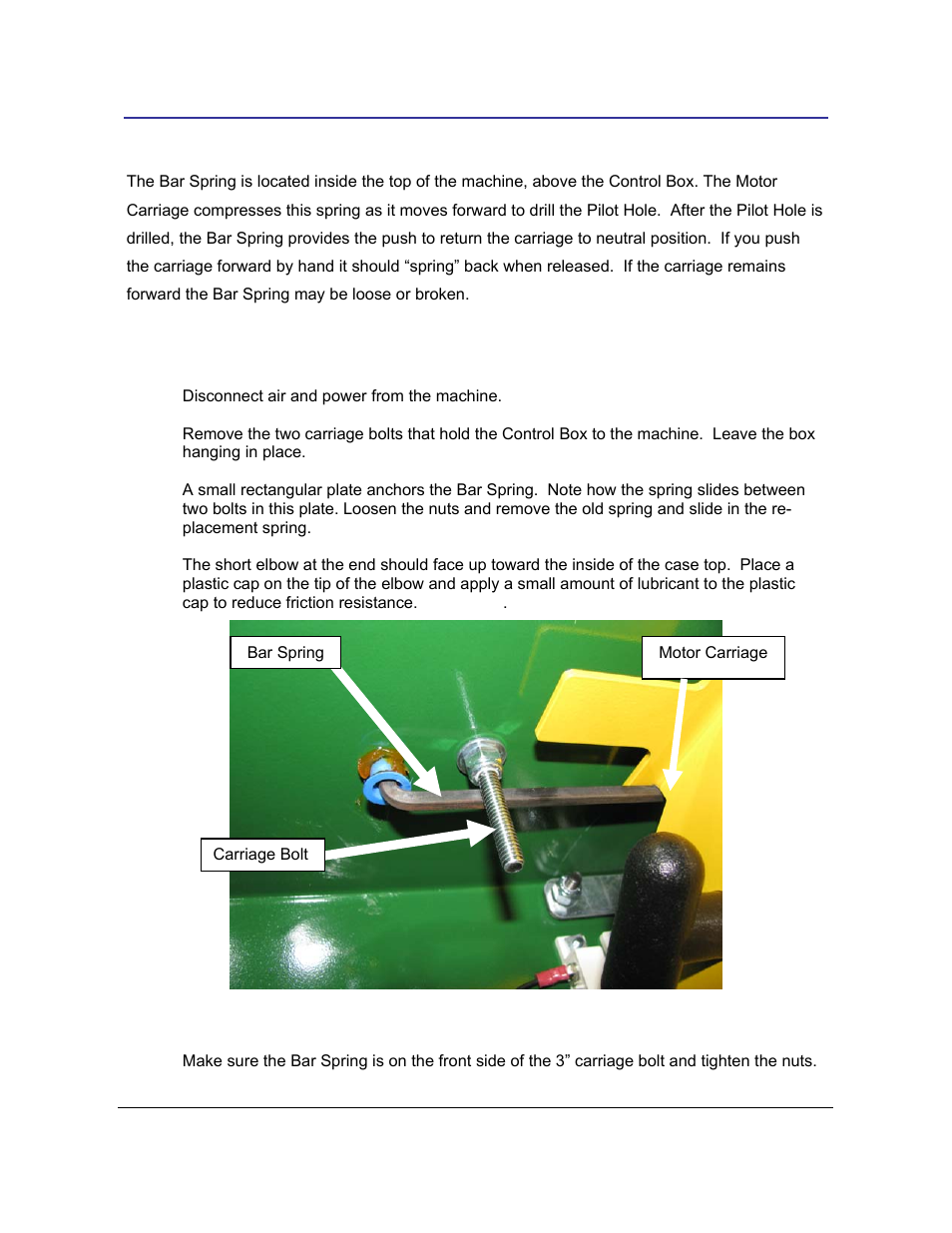 15 drill single coil bar spring 21.42, 1 replacement steps, Rill | Ingle, Pring | Castle TSM-21 Diagnostic Manual User Manual | Page 36 / 63