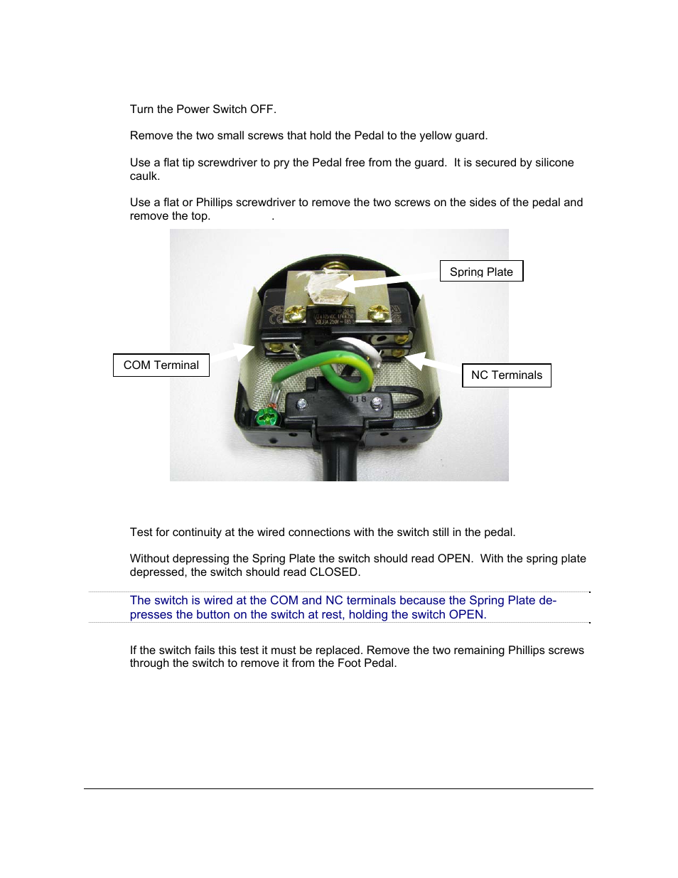 1 testing steps | Castle TSM-21 Diagnostic Manual User Manual | Page 46 / 63