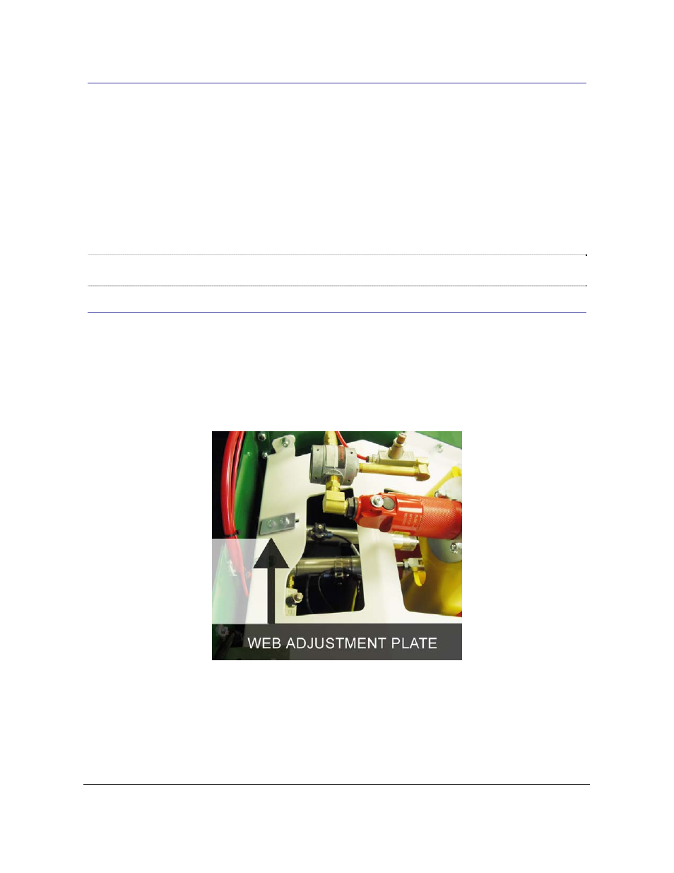 5 machine adjustments, 1 web adjustment | Castle TSM-35 Operator Manual User Manual | Page 11 / 33