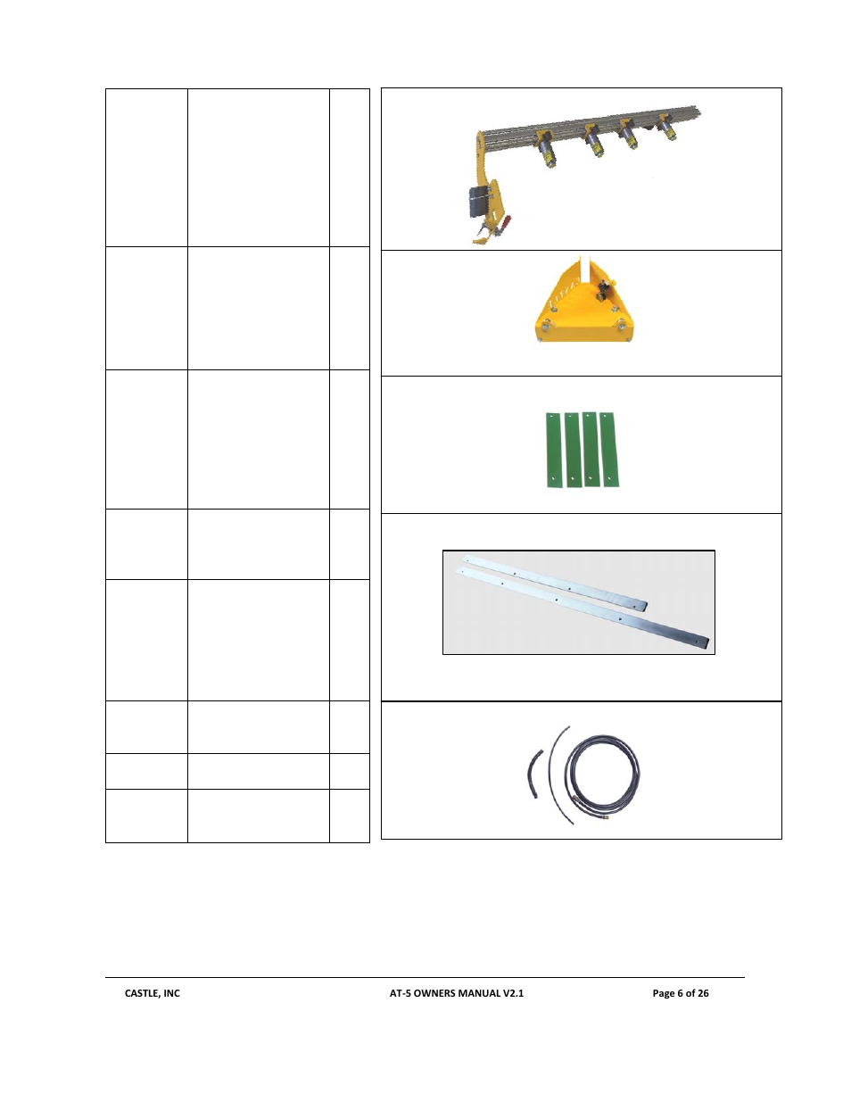 Castle AT-5 User Manual | Page 6 / 26
