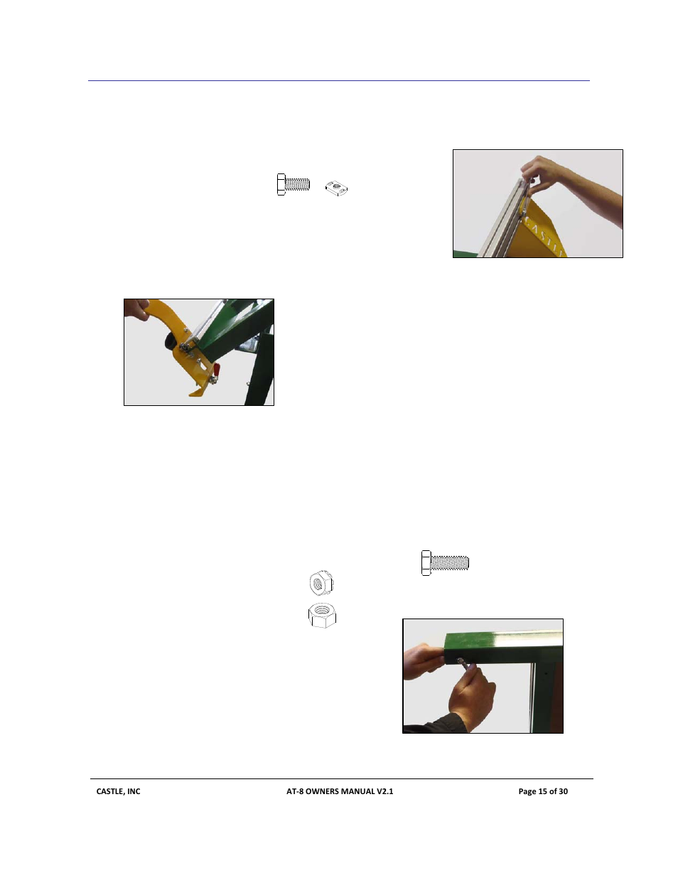 4 arm installation | Castle AT-8 Operator Manual User Manual | Page 15 / 30