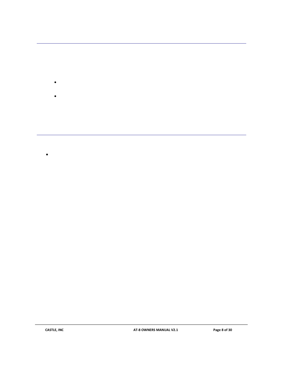 3 machine requirements, 4 other supplies | Castle AT-8 Operator Manual User Manual | Page 8 / 30