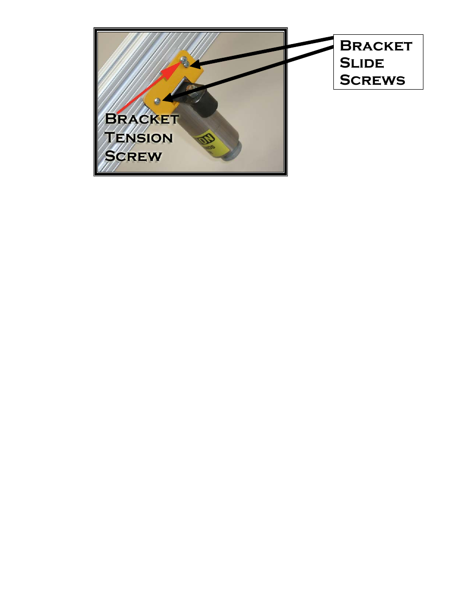Bracket slide screws | Castle AT-8 AT Clamp Cylinder Rebuild User Manual | Page 2 / 5