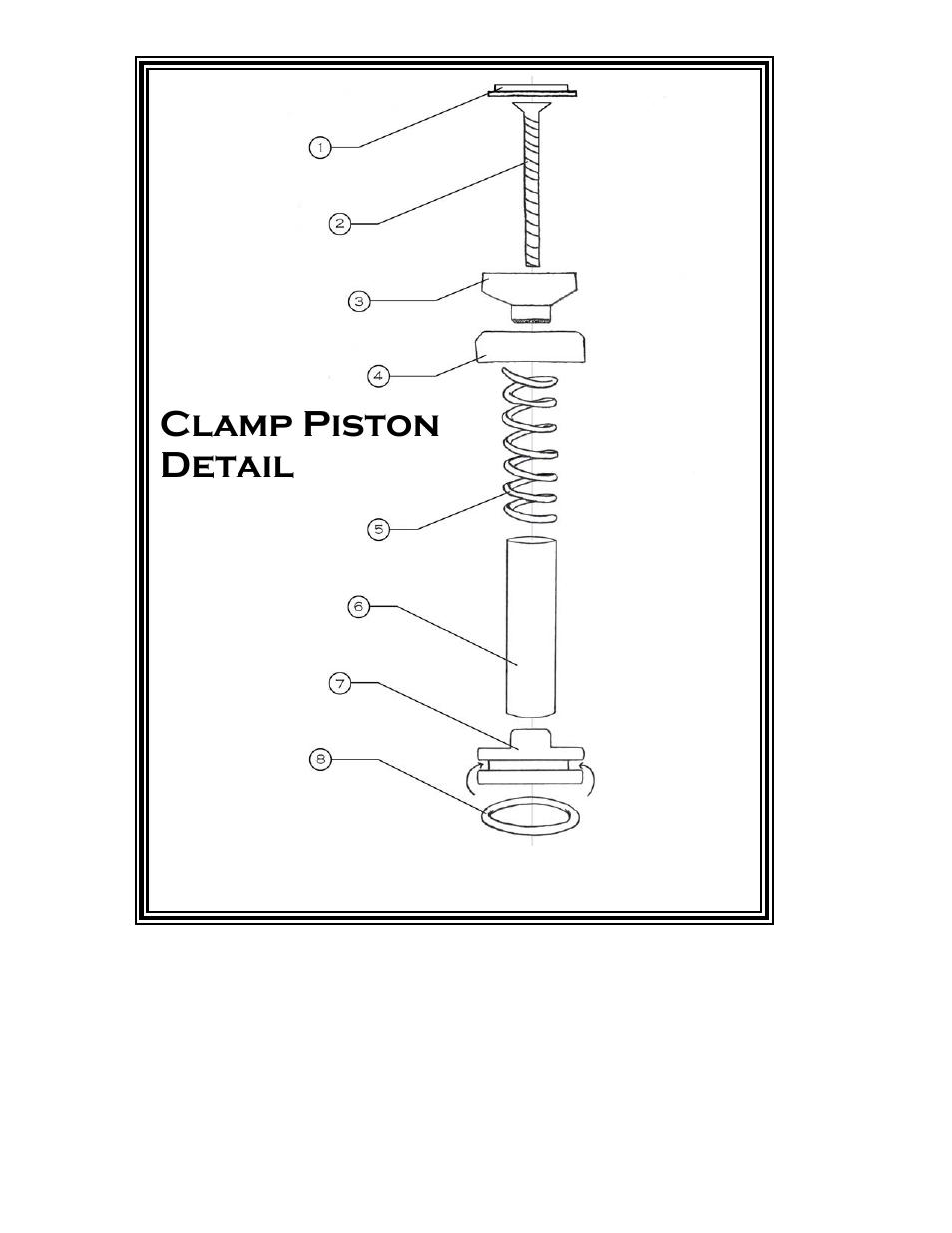 Clamp piston detail | Castle AT-8 AT Clamp Cylinder Rebuild User Manual | Page 4 / 5