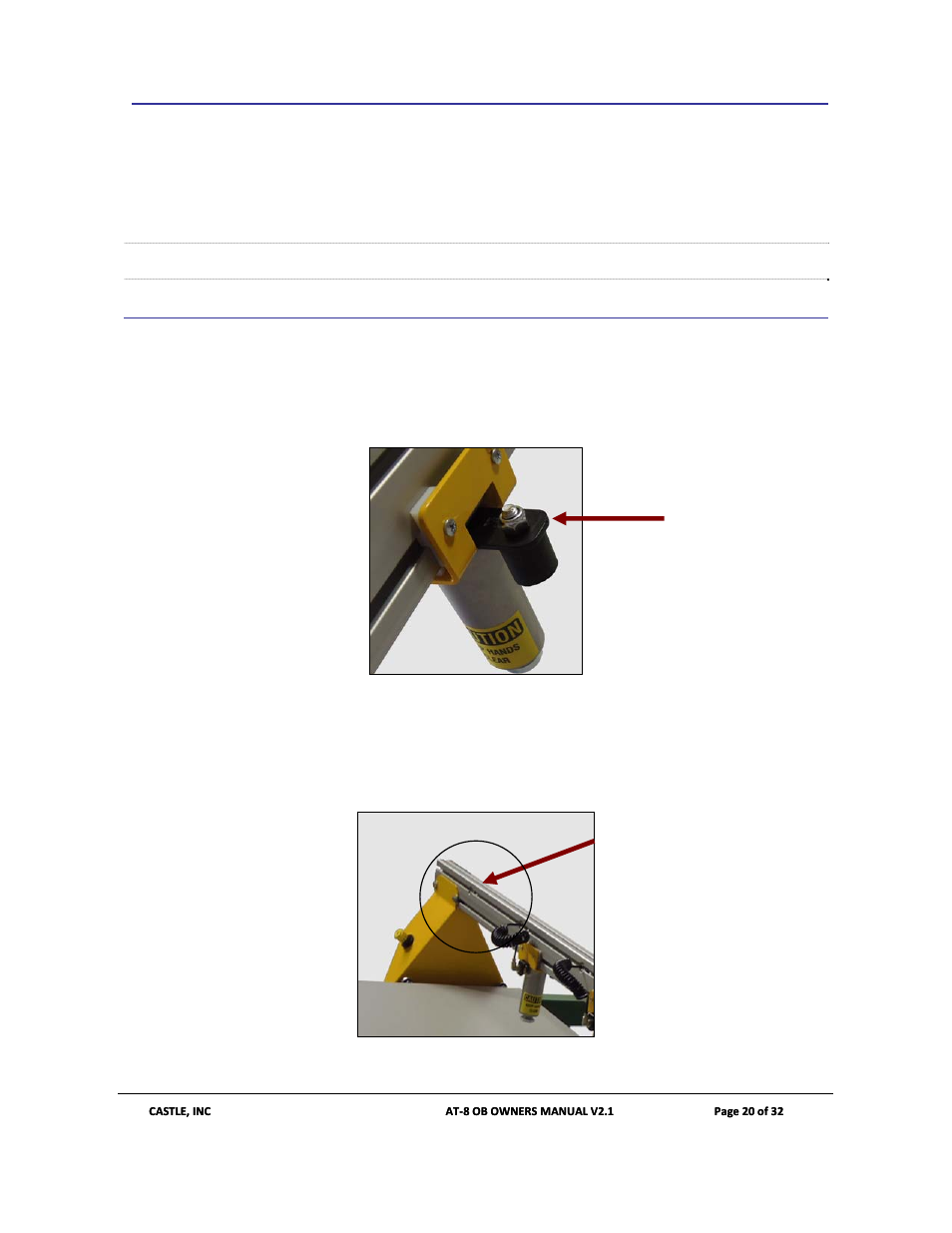 4 operating instructions, 1 cylinder actuation, Operating instructions | Ylinder, Ctuation | Castle AT-8 OB User Manual | Page 20 / 32