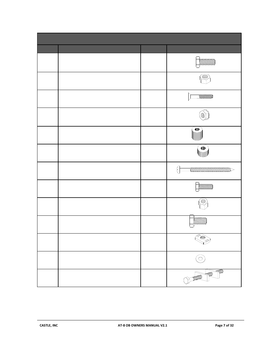 Castle AT-8 OB User Manual | Page 7 / 32