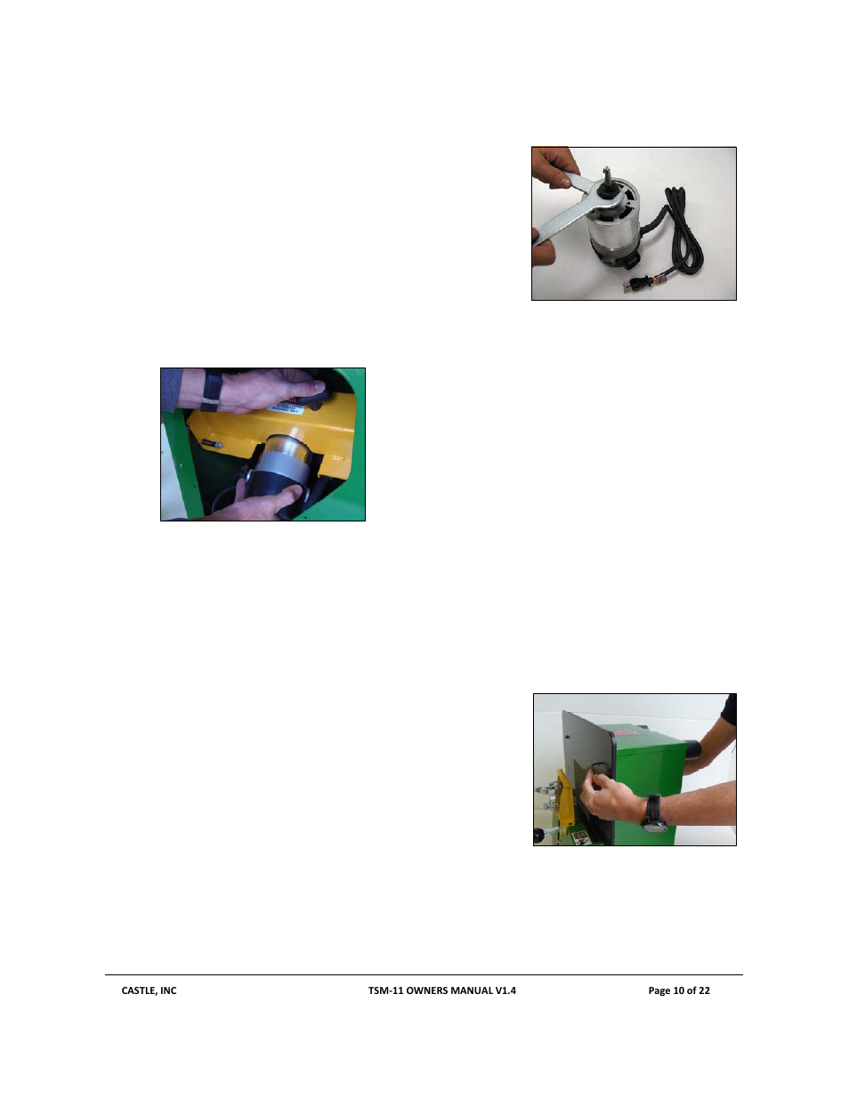 Castle TSM-11 User Manual | Page 10 / 22