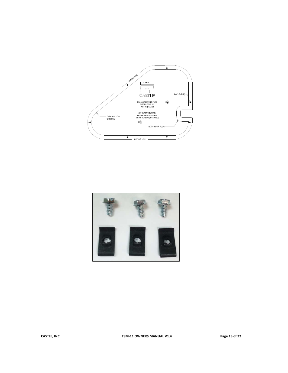 Castle TSM-11 User Manual | Page 15 / 22