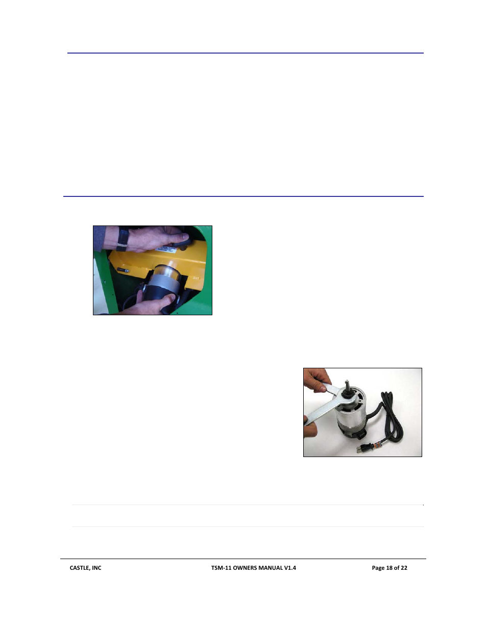 6 service and maintenance, 1 router bit replacement | Castle TSM-11 User Manual | Page 18 / 22