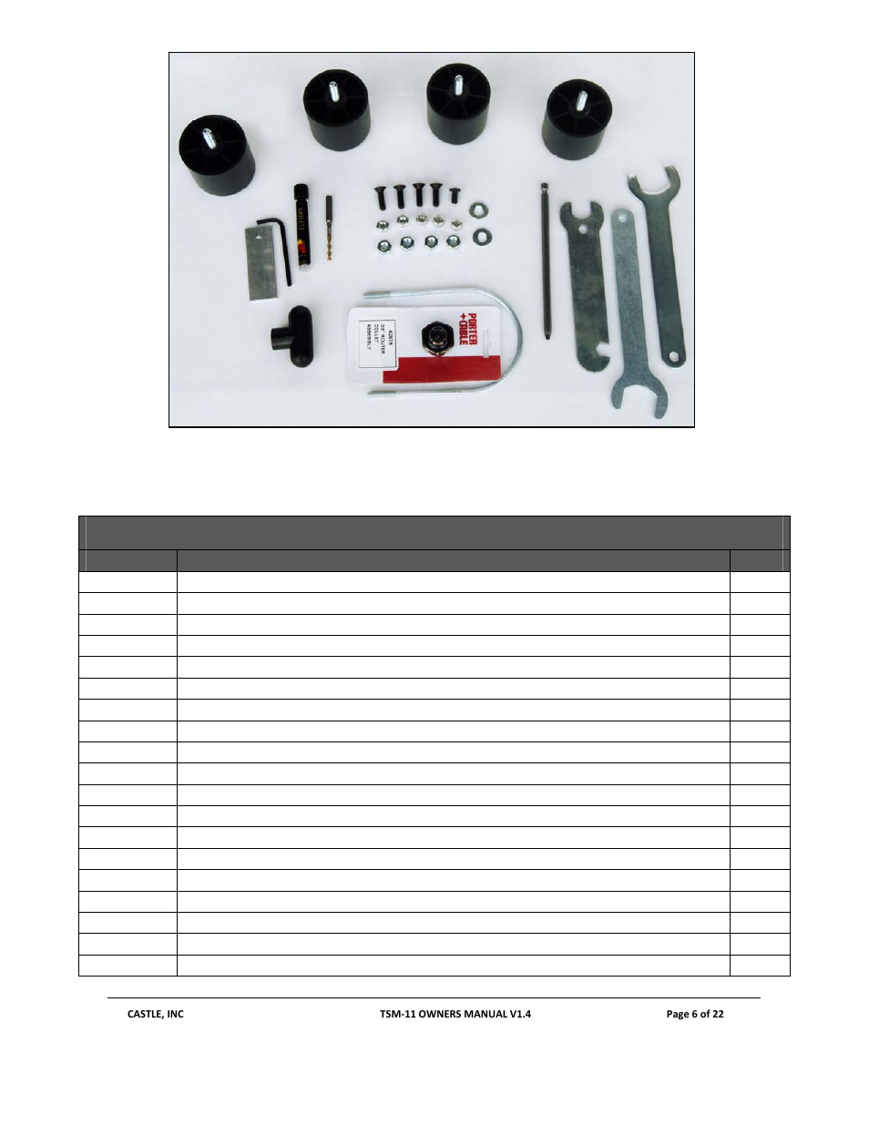 Fig 2 | Castle TSM-11 User Manual | Page 6 / 22