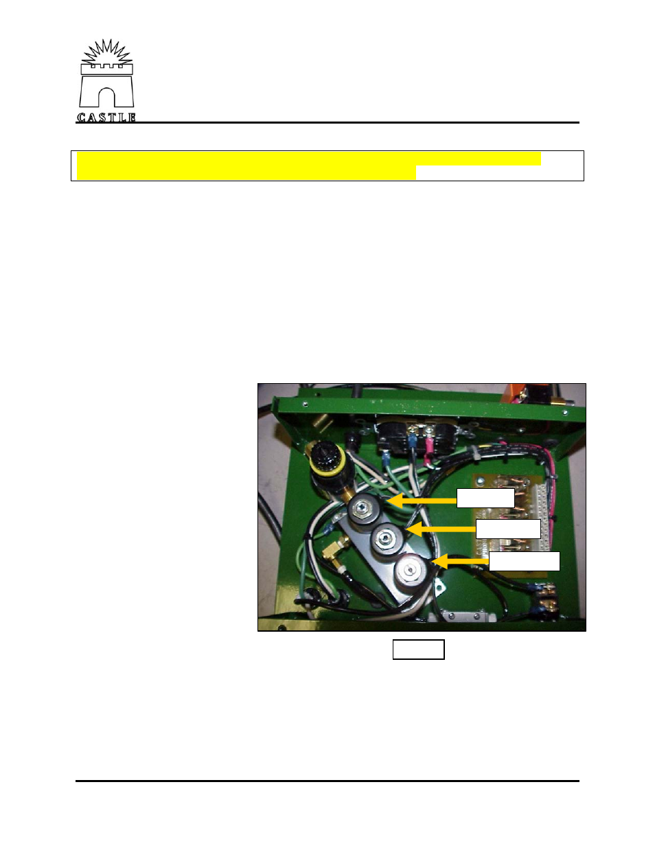 Solenoid manifold cleaning, 0 solenoid manifold cleaning | Castle TSM-20 Operator Manual Addendum User Manual | Page 5 / 10