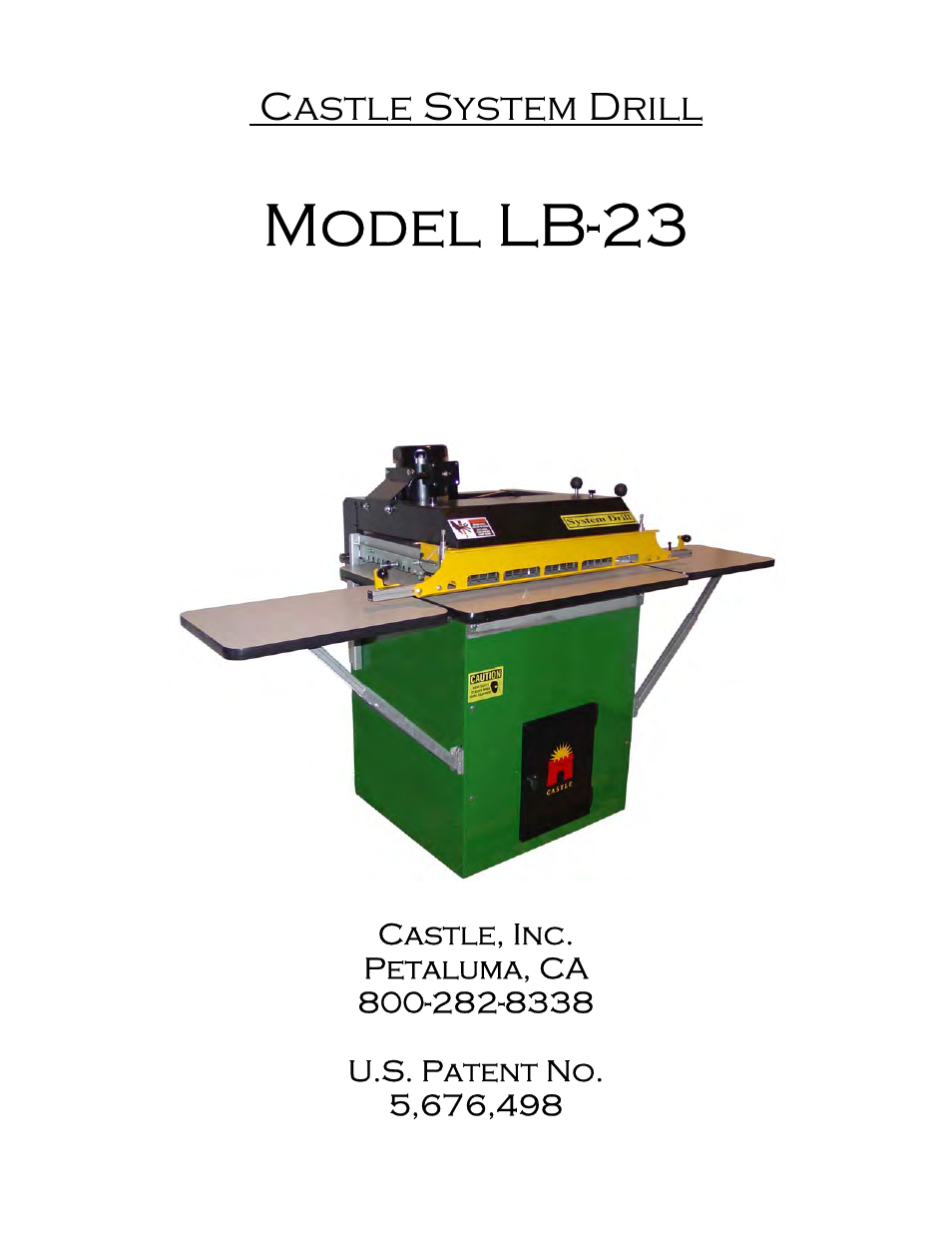 Castle LB-23 Operator Manual User Manual | 26 pages