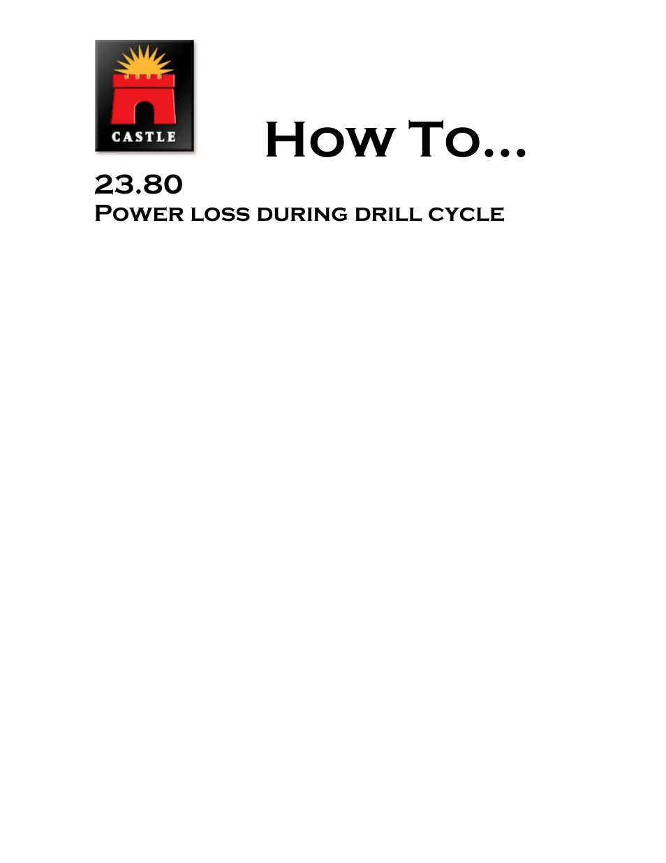 How to | Castle LB-23 Diagnostics Manual User Manual | Page 23 / 30