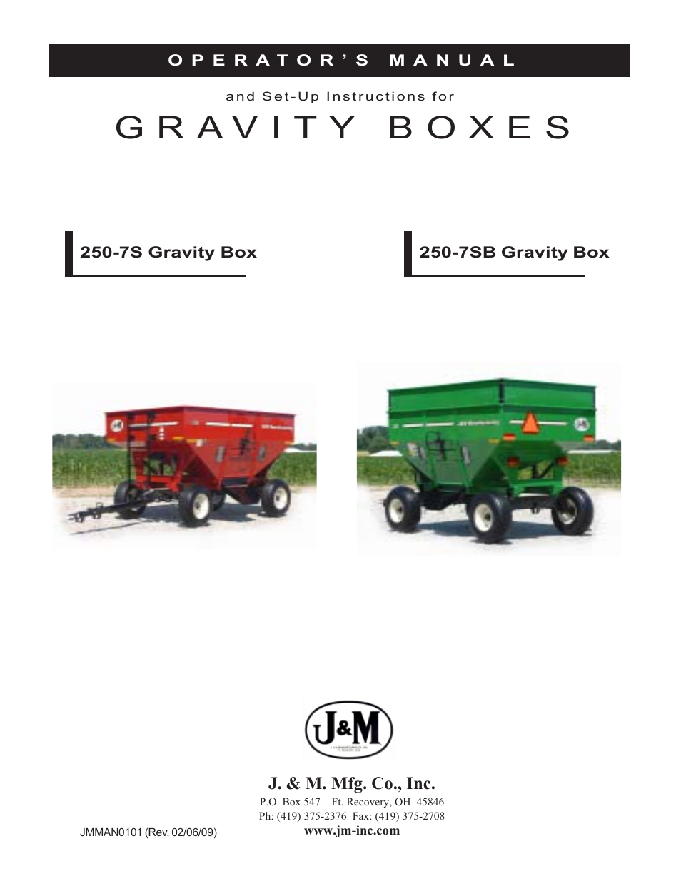 J&M 250-7SB User Manual | 12 pages