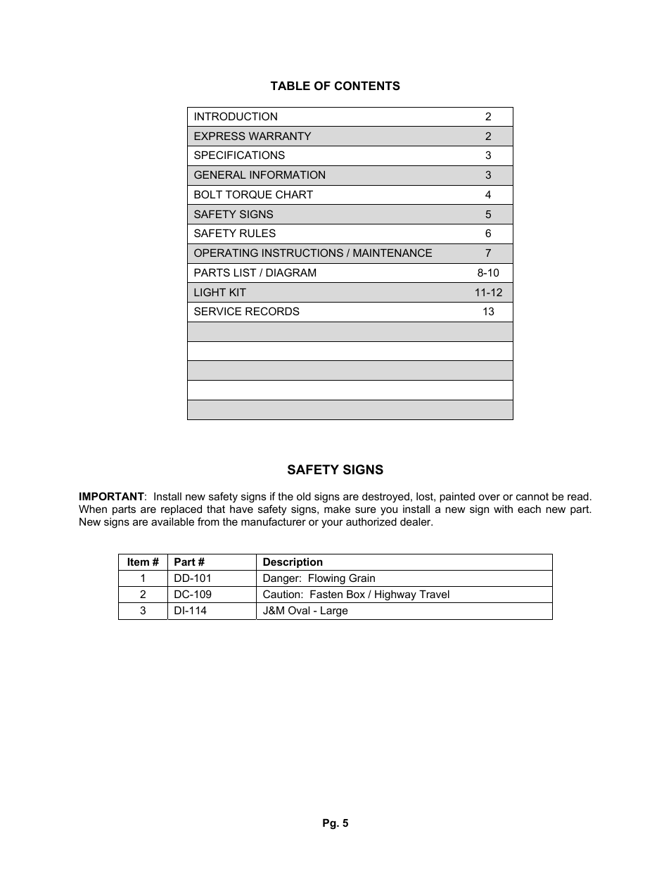 J&M 540SD User Manual | Page 5 / 13