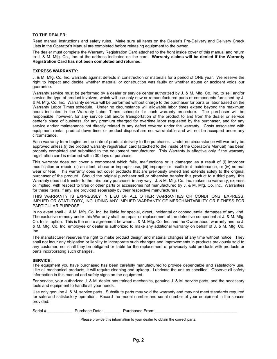 J&M 760SD User Manual | Page 2 / 13