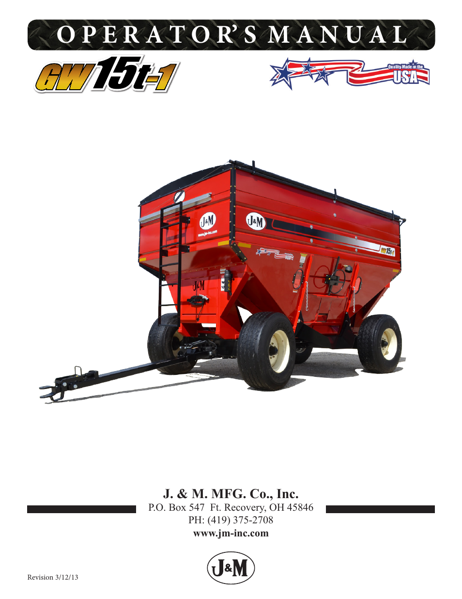 J&M GW15t-1 User Manual | 20 pages