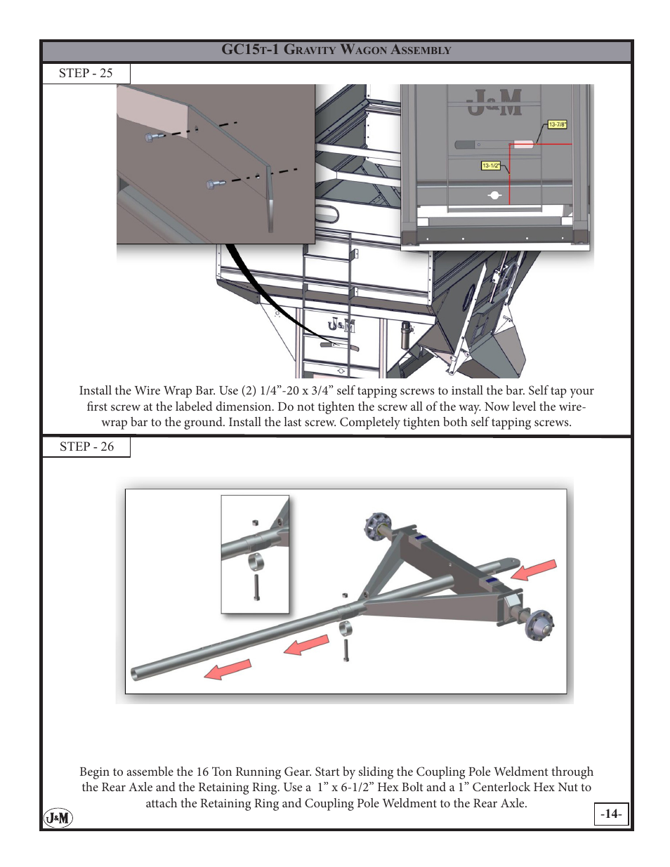 J&M GW15t-1 User Manual | Page 14 / 20